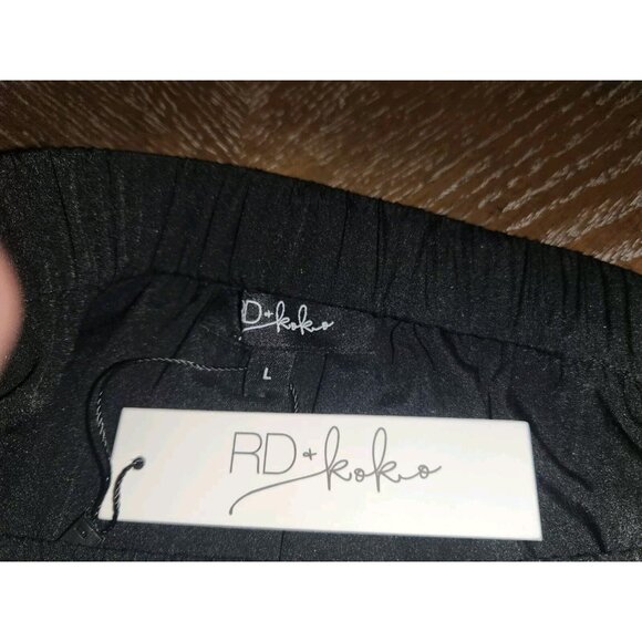 RD + KoKo Multicolor Pleated Chevron Midi Skirt Size Large - Picture 9 of 9